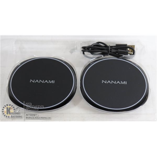 NANAMI FAST WIRELESS CHARGER (2 PACK)