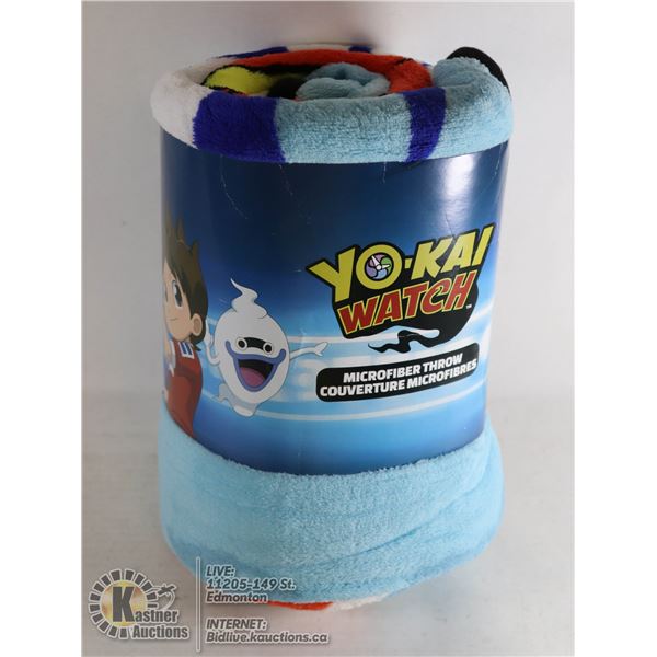 UNCLAIMED YO-KAI WATCH MICROFIBER THROW BLANKET