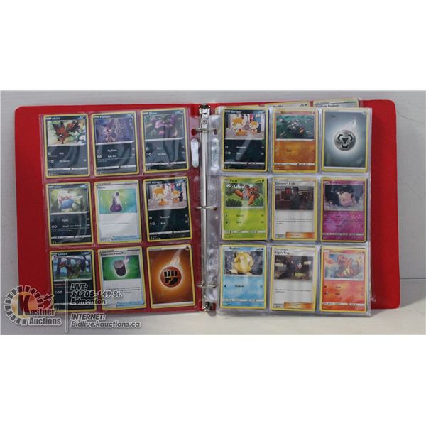 BINDER OF 180 VARIOUS POKEMON CARDS