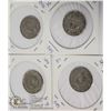 Image 1 : 4 CANADIAN NICKLES, 1941, 1946, 1949,1950