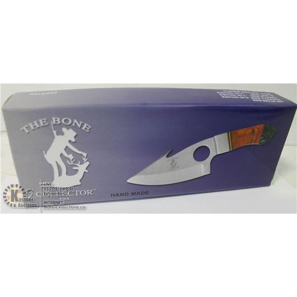 NEW BONE COLLECTOR 440 STAINLESS STEEL GUT KNIFE 8" IN LENGTH