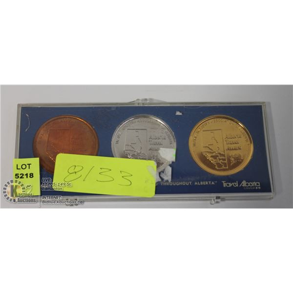 LOT OF THREE  ALBERTA TRAVEL AWARD