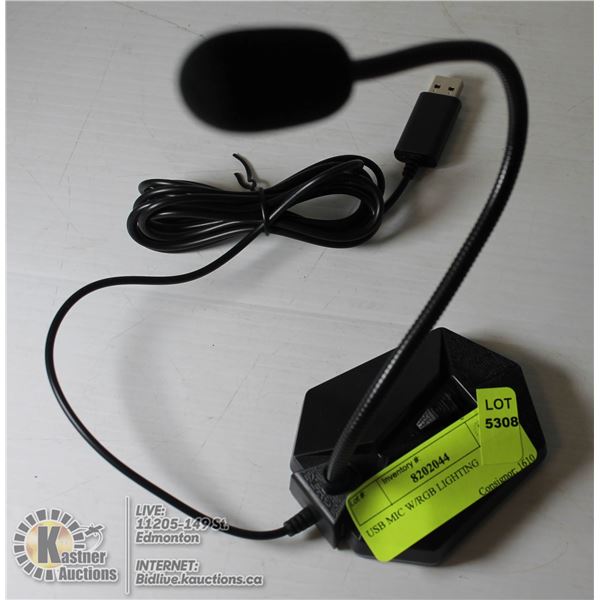 USB MIC W/RGB LIGHTING