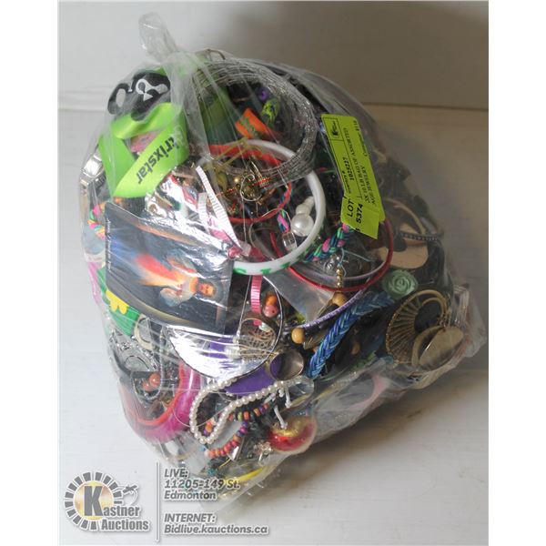 APPROX 10 LB BAG OF ASSORTED VINTAGE JEWELRY