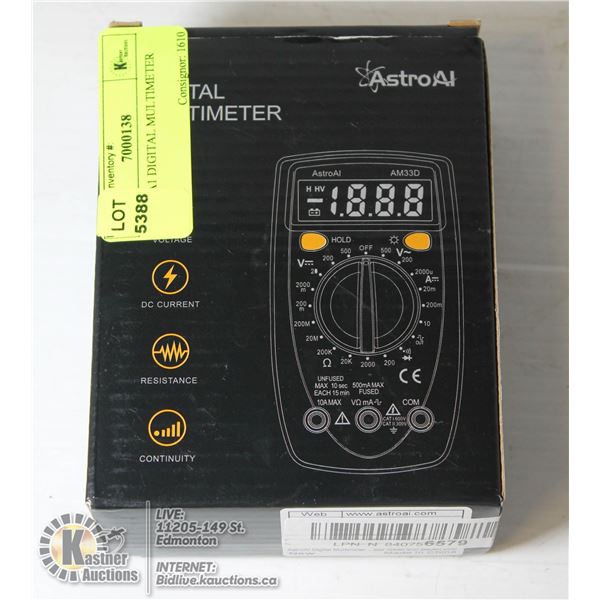 ASTRO A1 DIGITAL MULTIMETER