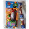 Image 1 : PEZ  COLLECTIBLES DISPENSERS LOONEY TUNES MARVIN THE MARTIAN & HOLIDAY REINDEER SET. PEZ CANDY INCLU