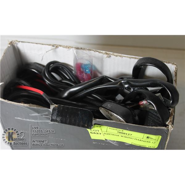 LED LIGHTBAR WIRING HARNESS 12' 40AMP