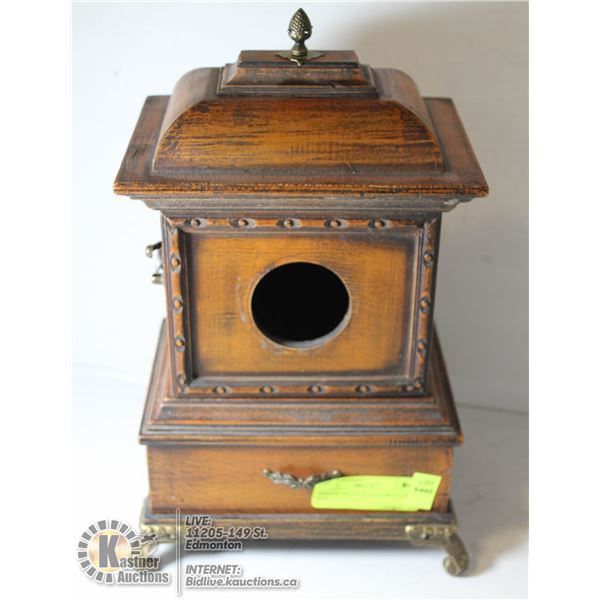 ORNATE SOLID WOOD JEWELLERY BOX