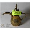 Image 1 : VINTAGE ARABIC BRASS COFFEE POT MARKED PATENT NO. 86710 GREAT CONDITION