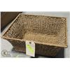 Image 1 : ROPE WEAVED BASKET (16"L X 13"W X 8"D)