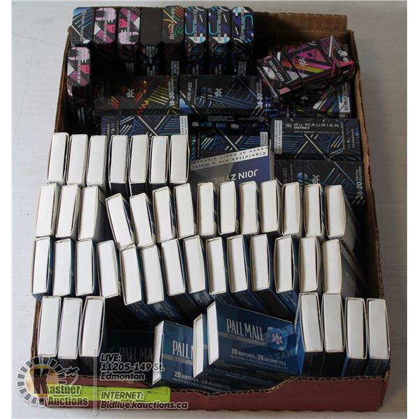 FLAT OF CASES OF MATCHES VARIOUS COLECTABLE MATCH CASES