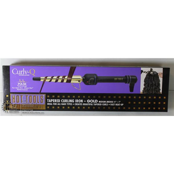 CURLY-Q TAPERED CURLING IRON