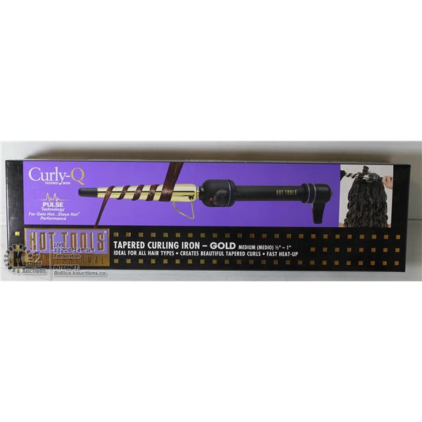 CURLY-Q TAPERED CURLING IRON