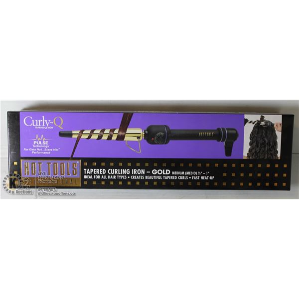 CURLY-Q TAPERED CURLING IRON