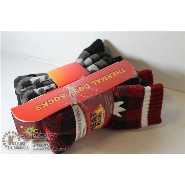 2PK COZY SLIPPER SOCKS-MENS