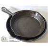 Image 1 : CAST IRON FRY PANS WAGNER USA  #10  AND GSW CANADA #8.     OUTDOORS.     COLLECTIBLES.