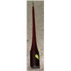 Image 1 : TALL RED GLASS BOTTLE  (24"H)