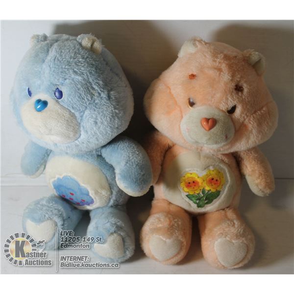 2 VINTAGE CARE BEARS