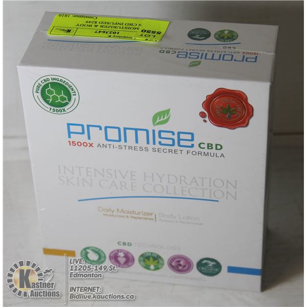 DAILY MOISTURIZER & BODY LOTION CBD INFUSED $249 PROMISES BREAKTHROUGH ANTI-AGING TECHNOLOGY, CBD IN