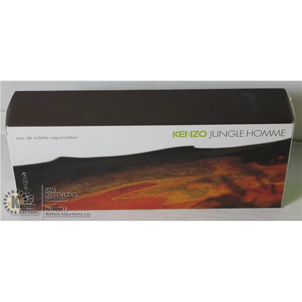 AUTHENTIC APPROX 97% FULL KENZO JUNGLE HOMME EAU DE TOILETTE , 100 ML MENS SPRAY