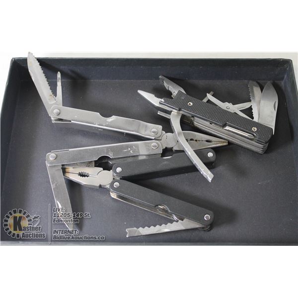 LOT OF 3 POCKET KNIVES/MULTI TOOLS