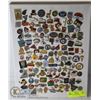 Image 1 : LAPEL PIN COLLECTION. GOVT, SPORTS, CITY, CLUB, LOTTERY, HEALTH, ETC.       COLLECTIBLES.