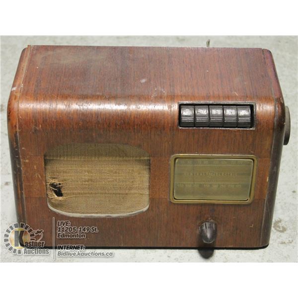 GENERAL ELECTRIC VINTAGE RADIO GD 51