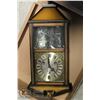 Image 1 : LUMUX CHIMING WALL CLOCK LUMUX 31 DAY CHIMING WALL CLOCK, TWO TONE DARK AND LIGHTER BROWN COLOUR.  P