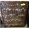 Image 1 : LARGE DISPLAY WITH COLLECTORS AND STERLING SPOONS
