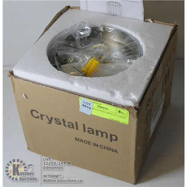 CEILING MOUNTED CRYSTAL LIGHT