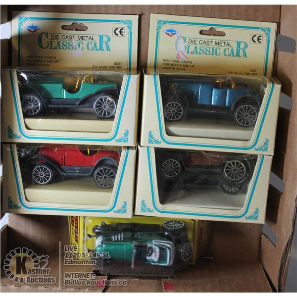COLLECTION OF 5 DIECAST CLASSIC CARS