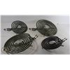 Image 1 : SET OF 4 STOVE BURNERS/ELEMENTS - 2 BIG 2 SMALL