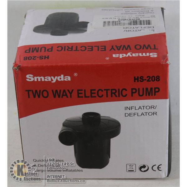 SMAYDA 2 WAY ELECTRIC PUMP