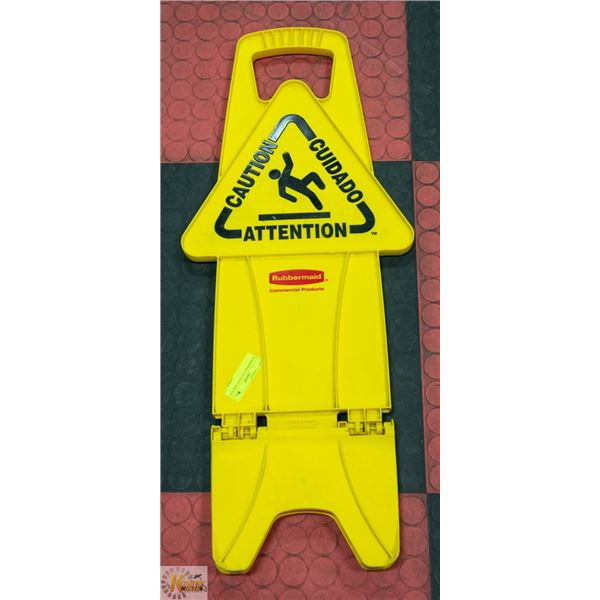 RUBBERMAID CAUTION FLOOR SIGN