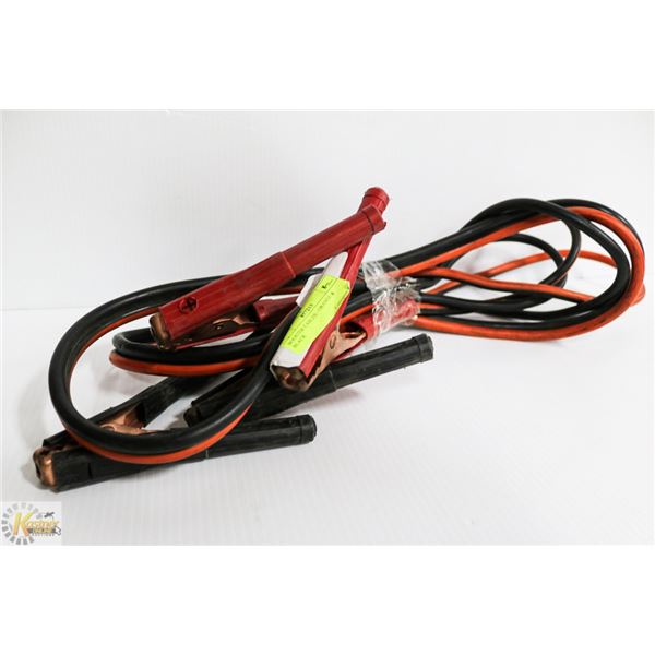 BOOSTER CABLES - ORANGE & BLACK