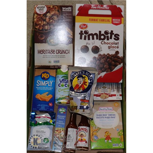LARGE FLAT OF NEW FOOD & SNACK ITEMS  W/ GOOD DATE