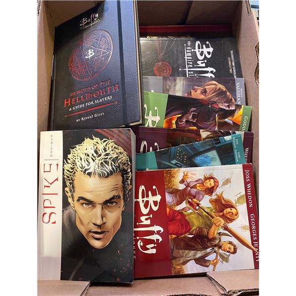 FLAT WITH 7 BUFFY THE VAMPIRE SLAYER GRAPHIC NOVELS AND OTHER GRAPHIC NOVELS