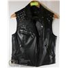 Image 1 : UK2LA LADIES BLACK LEATHER VEST - SIZE L