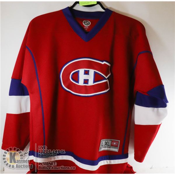 OFFICIAL NHL LADIES MONTREAL CANADIANS HOCKEY JERSEY - SIZE L/XL