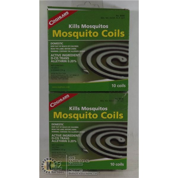 NEW COGHLANS MOSQUITO COILS *** 20 COILS TOTAL***