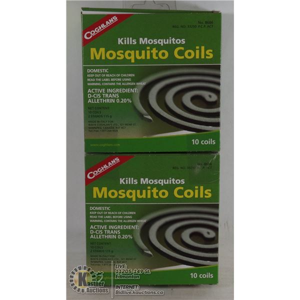 NEW COGHLANS MOSQUITO COILS *** 20 COILS TOTAL***