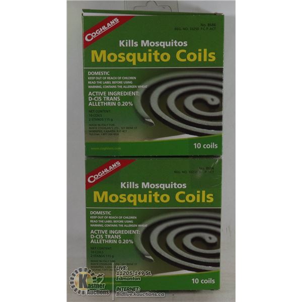 NEW COGHLANS MOSQUITO COILS *** 20 COILS TOTAL***
