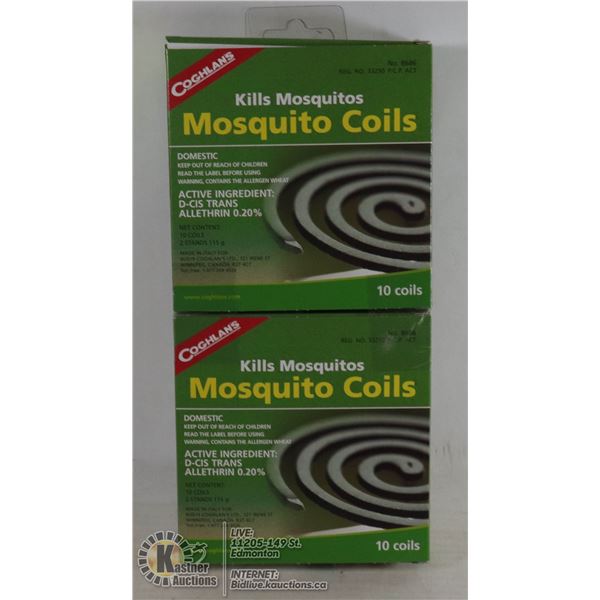 NEW COGHLANS MOSQUITO COILS *** 20 COILS TOTAL***