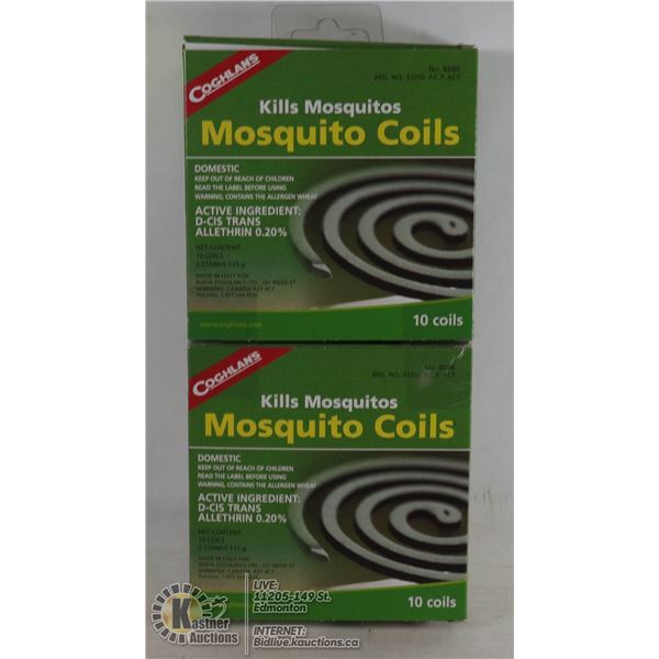 NEW COGHLANS MOSQUITO COILS *** 20 COILS TOTAL***