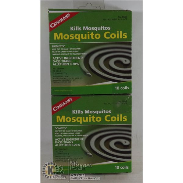 NEW COGHLANS MOSQUITO COILS *** 20 COILS TOTAL***