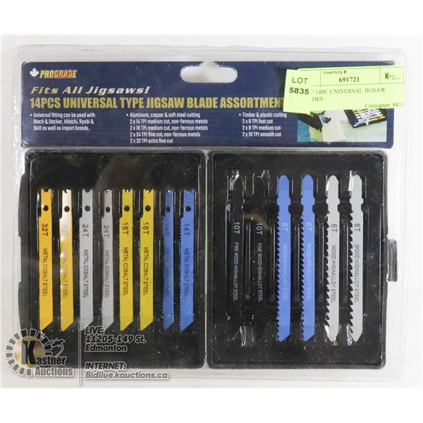 NEW 14PC UNIVERSAL JIGSAW BLADES