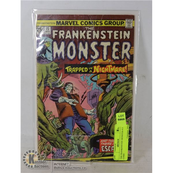 THE FRANKENSTEIN MONSTER #15 COMIC