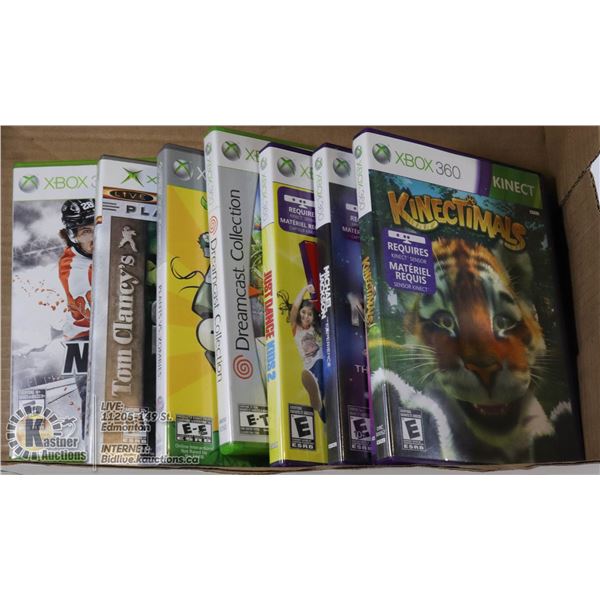 8 XBOX 360 GAMES
