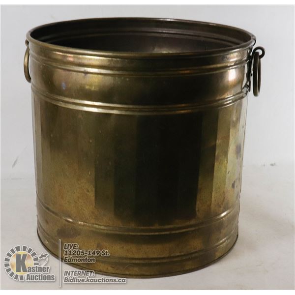 LARGE BRASS BUCKET
