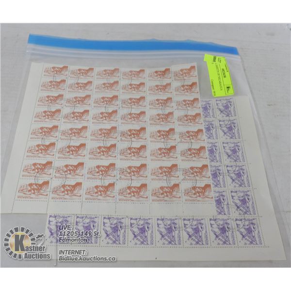 2 BLOCK SHEETS OF NICARAGUA STAMPS